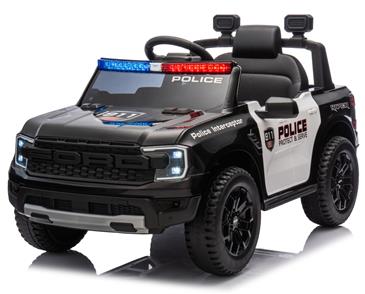 Ford Ranger Raptor Politi elbil 10,8V m/Gummihjul og lædersæde-3