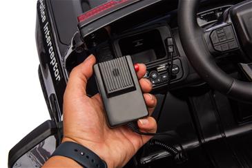Ford Ranger Raptor Politi elbil 10,8V m/Gummihjul og lædersæde-8