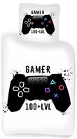 Gamer Sengetøj ''100 LVL'' - 100 procent bomuld