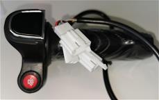 Gashåndtag 36V til Greenpower med Batteri og lyskontakt