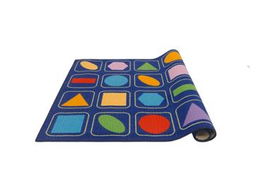 Geometriske Figurer gulvtæppe til børn 133x95-4