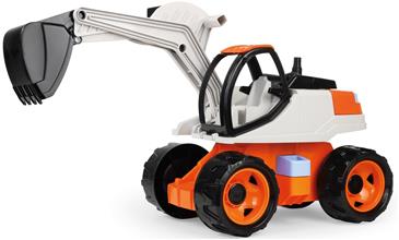 GIGA TRUCKS Gravemaskine Pro – orange/beige – 63 cm