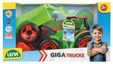 GIGA TRUCKS Traktor med frontskovl og Trailer, 108cm-2