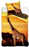 Giraf Sengetøj 140 x 200, 100 procent bomuld