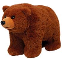 Grizzlybjørn Plysbamse 25x15 cm - All About Nature