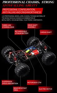 Guokai ATV 1:16 4WD Fjernstyret 2.4Ghz 35km/t Blå-6