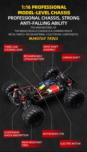 Guokai MonsterTruck 1:16 4WD Fjernstyret 2.4Ghz 35km/t Blå-5