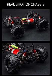 Guokai MonsterTruck 1:16 4WD Fjernstyret 2.4Ghz 35km/t Gul-10