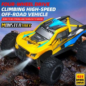 Guokai MonsterTruck 1:16 4WD Fjernstyret 2.4Ghz 35km/t Gul-2