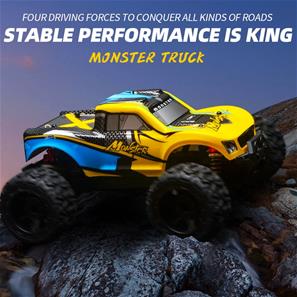 Guokai MonsterTruck 1:16 4WD Fjernstyret 2.4Ghz 35km/t Gul-3