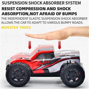 Guokai MonsterTruck 1:16 4WD Fjernstyret 2.4Ghz 35km/t Rød-2