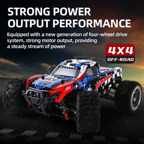 Guokai Monstertruck 1:16 Brushless 4WD Fjernstyret 2.4Ghz 45km/t Rød-3