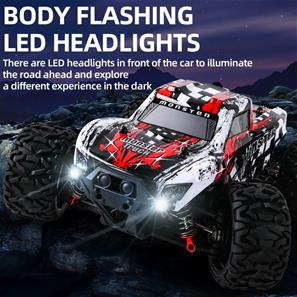 Guokai Monstertruck 1:16 Brushless 4WD Fjernstyret 2.4Ghz 45km/t Rød-7