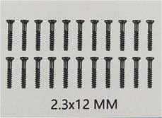 Guokai screws 2,3X12 MM (20 stk.)