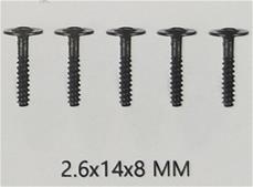 Guokai screws 2,6X14X8 MM (4 stk.)