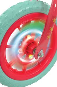 Gurli Gris Løbecykel / Balancecykel med LED-lyshjul-3