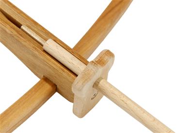 Håndarmbrøst i olieret eletræ m/3 pile 31 cm-6