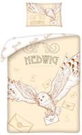 Harry Potter Hedwig Junior Sengetøj  100 x 135 cm - 100 Procent Bomuld