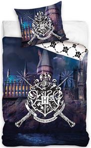 Harry Potter Hogwarts Blålig Sengetøj, 100 procent bomuld