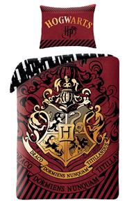 Harry Potter Hogwarts Sengetøj 2i1 Design 1 - 100 Procent Bomuld
