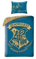 Harry Potter Hogwarts Sengetøj 2i1 Design 3 - 100 Procent Bomuld