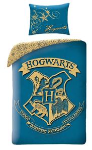 Harry Potter Hogwarts Sengetøj 2i1 Design 3 - 100 Procent Bomuld
