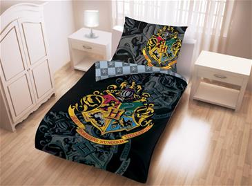 Harry Potter Hogwarts Sengetøj 2i1 Design 4 - 100 Procent Bomuld-2