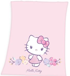 Hello Kitty Fleece tæppe - 130 x 160 cm