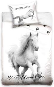 Hest - Be Wild and Free - Sengetøj 140 x 200, 100 procent bomuld