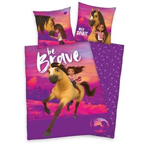 Heste Spirit ''Be Brave'' Sengetøj - 100 Procent Bomuld
