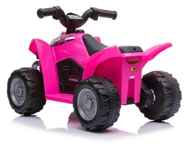 Honda TRX250X EL-ATV til børn m/Lithium + Lædersæde, Pink-4