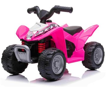 Honda TRX250X EL-ATV til børn m/Lithium + Lædersæde, Pink-5