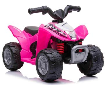 Honda TRX250X EL-ATV til børn m/Lithium + Lædersæde, Pink-7