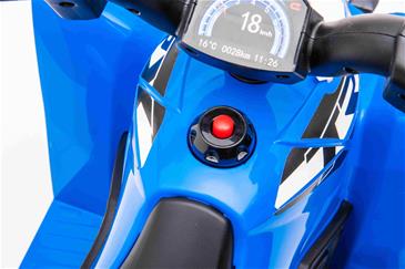 Honda TRX250X EL-ATV til børn m/7,2V Lithium + Lædersæde, Blå-3