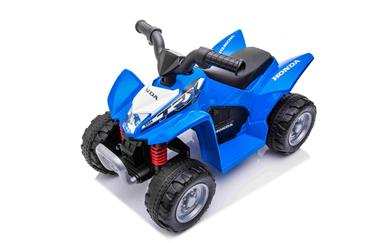 Honda TRX250X EL-ATV til børn m/7,2V Lithium + Lædersæde, Blå-7