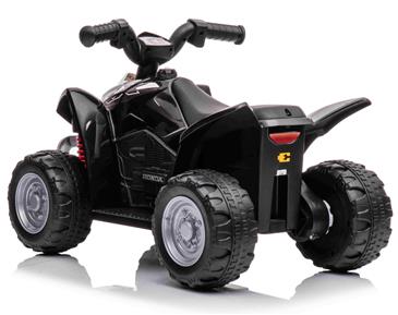 Honda TRX250X EL-ATV til børn m/7,2V Lithium + Lædersæde, Sort-3