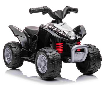 Honda TRX250X EL-ATV til børn m/7,2V Lithium + Lædersæde, Sort-5