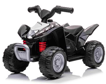 Honda TRX250X EL-ATV til børn m/7,2V Lithium + Lædersæde, Sort-6