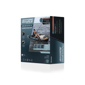 Hydro Force Angler Elite X1 Oppusteligt Fiskekajaksæt 380 cm-14