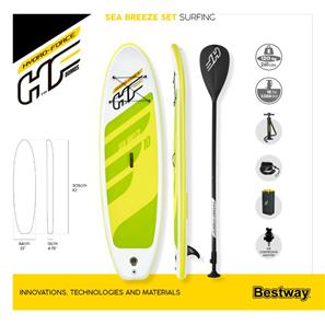 Hydro-Force SUP Paddle Board 3.05m x 84cm x 12cm Sea Breeze Sæt-9