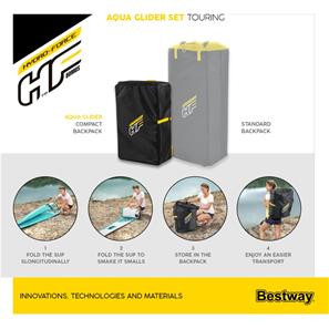 Hydro-Force Aqua Glider SUP Paddle Board 320 x 79 x 12 cm-15
