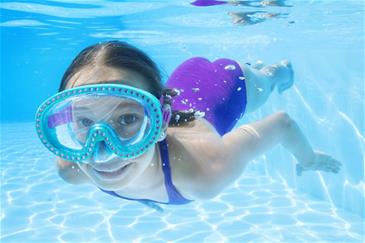 Hydro-Swim  Dykkebrille ''Sparkle 'n Shine'' fra 7 år, Blå-3