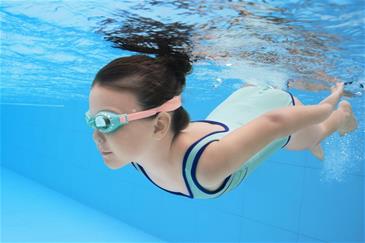 Hydro-Swim  Svømmebrille ''Sparkle `N Shine'' fra 3 år, Blå-2