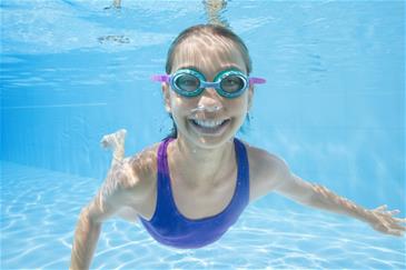 Hydro-Swim  Svømmebrille ''Sparkle `N Shine'' fra 7 år, Blå-3