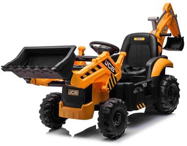 JCB EL Traktor m/Frontskovl + Gravekran til Børn 12V m/2.4G Fjernbetjening-17