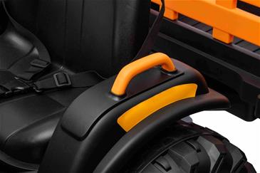JCB EL Traktor med anhænger til Børn  m/Lædersæde, Gummihjul-14
