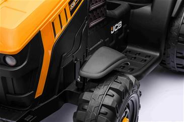JCB EL Traktor med anhænger til Børn  m/Lædersæde, Gummihjul-15