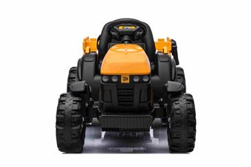 JCB EL Traktor med anhænger til Børn  m/Lædersæde, Gummihjul-16