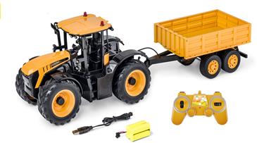 JCB Fastrac 4220 Fjernstyret Traktor med trailer 1:16 2.4G-2