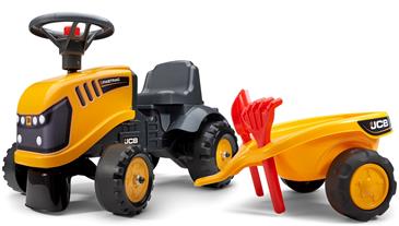 JCB Gå-Traktor med Trailer og værktøj